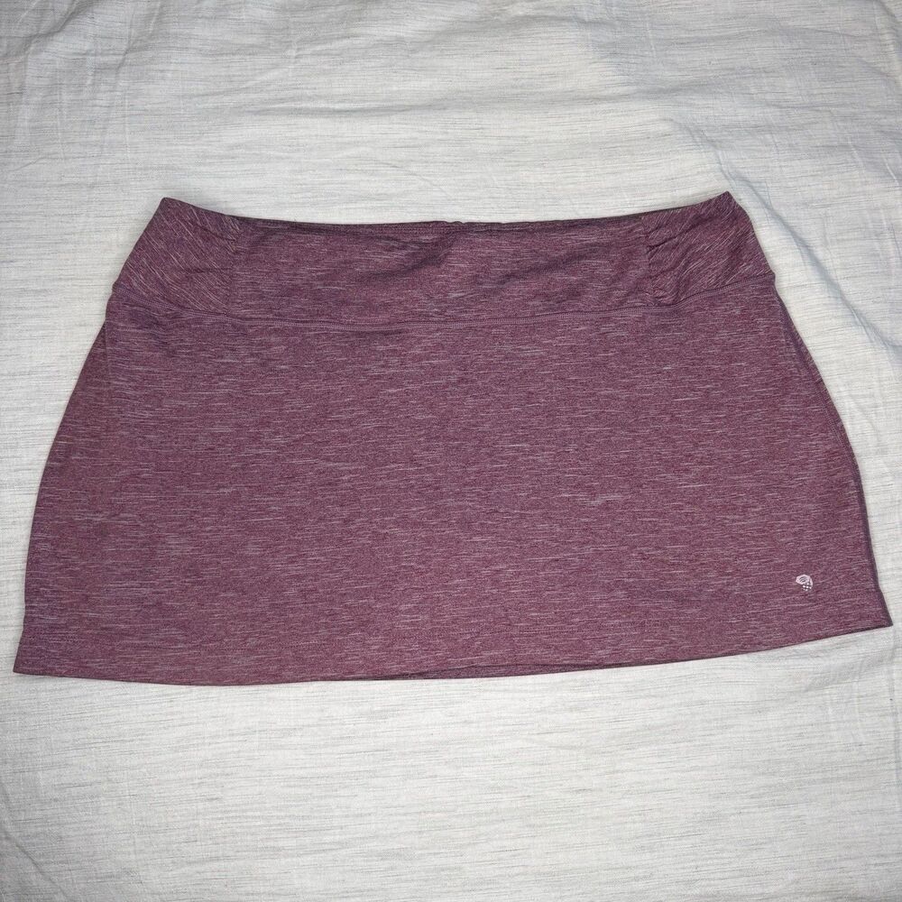 Mountain Hardwear Mini Skort Sz XL Burgundy Space Dye Hiking Outdoor Gorpcore